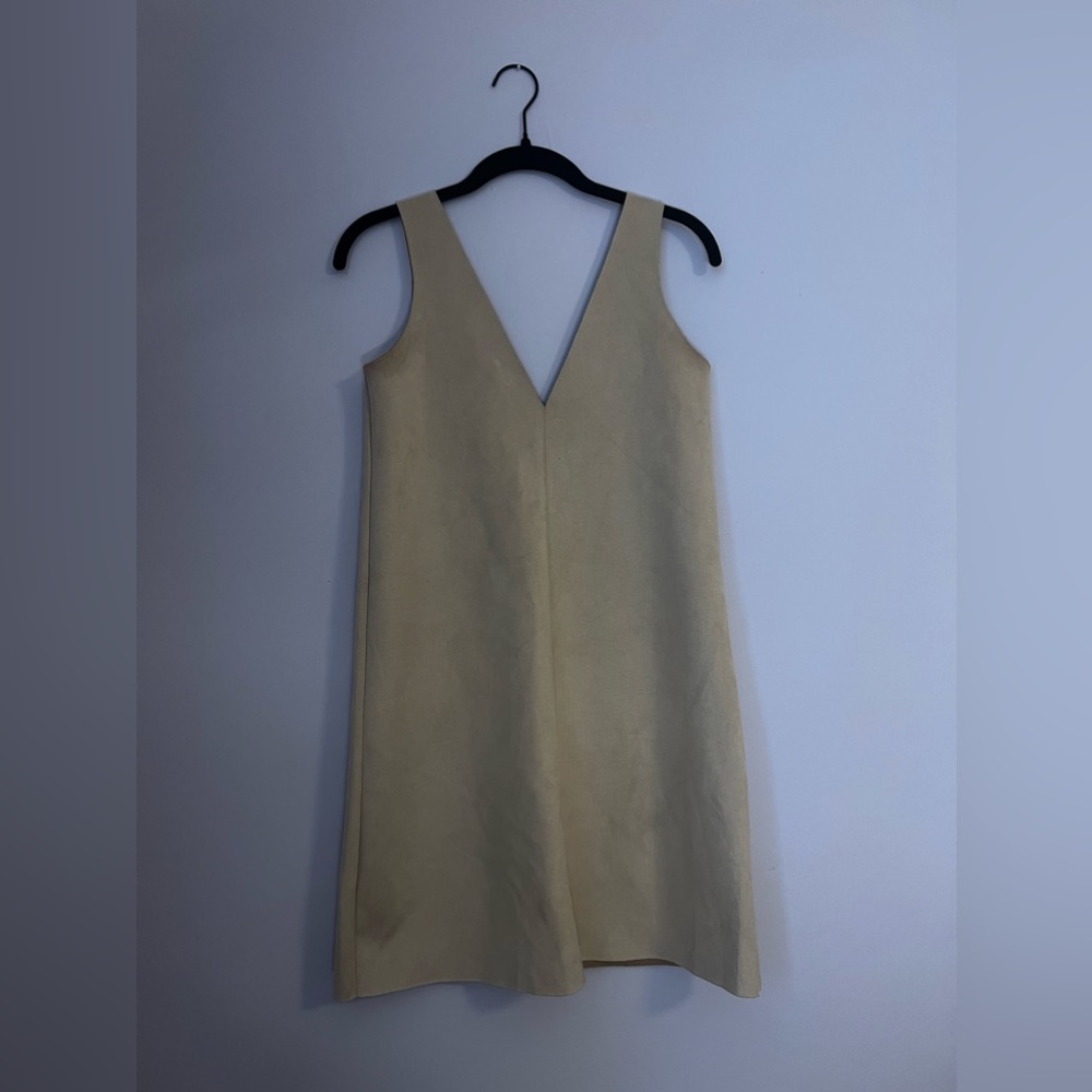 Zara Faux Suede pull over dress